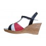 Sandale dama din piele naturala, cu platforme de 7 cm - S61NAR